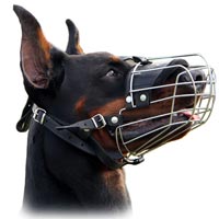 Wire Basket Dog Muzzle for Doberman