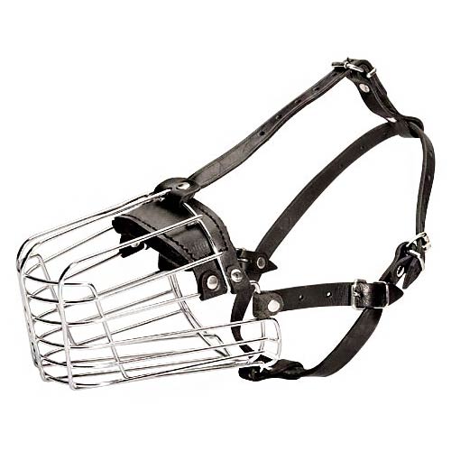 Wire Basket Dog Muzzle - Click Image to Close