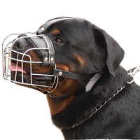 Wire Basket Dog Muzzle for Rottweiler